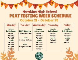 PSAT Testing Week Schedule